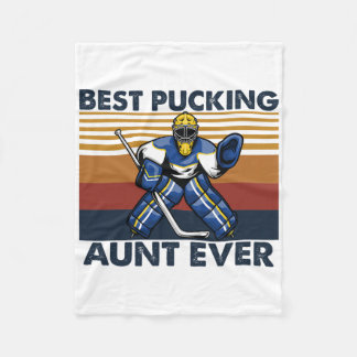 Best Pucking Aunt Ever Funny Hockey Aunt Saying  Fleecedecke