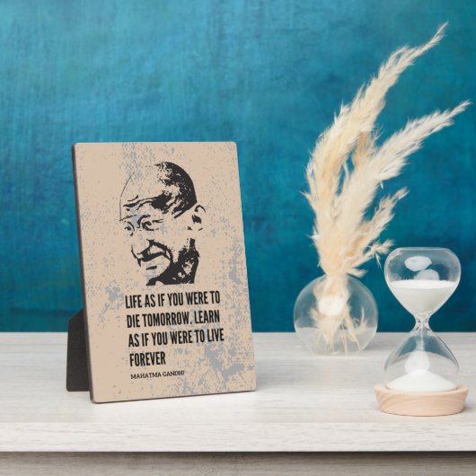 Best Quotes Mahatma Gandhi Plaque Fotoplatte (Seite)