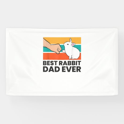 Best Rabbit Vater je Funny Rabbit Pater Rabbit Bu Banner (Horizontal)