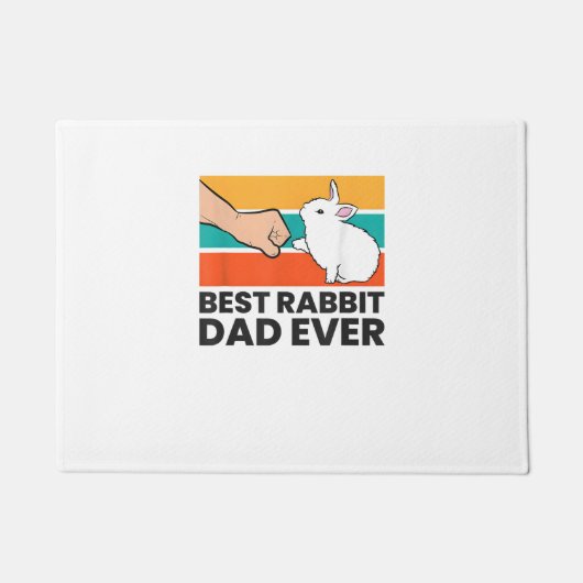 Best Rabbit Vater je Funny Rabbit Pater Rabbit Bu Fußmatte (Vorderseite)