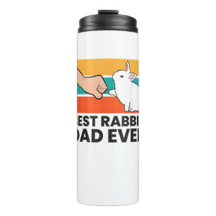 Best Rabbit Vater je Funny Rabbit Pater Rabbit Bu Thermosbecher