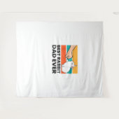 Best Rabbit Vater je Funny Rabbit Pater Rabbit Bu Wandteppich (Vorderseite (Horizontal))