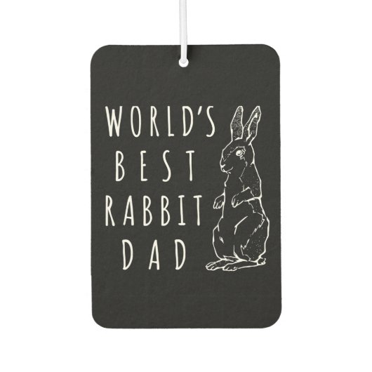 Best Rabbit Vater Wellds Bester Vater Autolufterfrischer (Vorderseite)