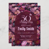 Best Ranunculus Accent Birthday Celebration Einladung (Vorne/Hinten)