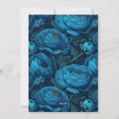 Best Ranunculus Floral Boho Birthday Einladung (Rückseite)