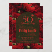 Best Ranunculus Floral Party Einladung (Vorne/Hinten)