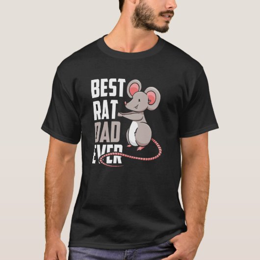 Best Rat Dad Ever Cute Animal Rats Father Daddy Pa T-Shirt (Vorderseite)