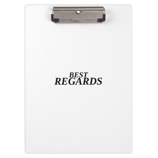Best Regards Professional Clipboard Klemmbrett (Vorderseite)