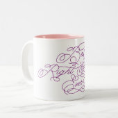 Best Right Swipe Ever Funny Girlfriend Liebe Zitat Zweifarbige Tasse (Vorderseite Links)