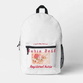 Best RN Registered Nurses First Aid White Bedruckter Rucksack