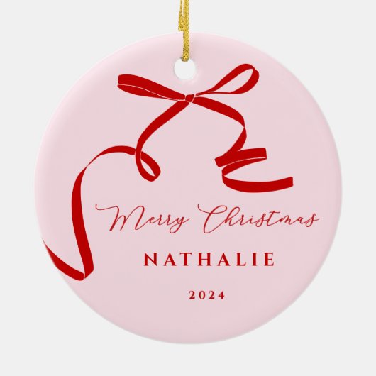 Best Roommate Christmas Keramik Ornament (Hinten)