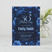 Best Rose Charm 90Th Birthday Einladung (Stehend Vorderseite)