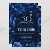 Best Rose Charm 90Th Birthday Einladung (Vorne/Hinten)