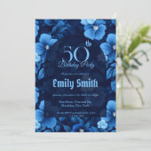 Best Rose Sparkle Happy Birthday Einladung (Stehend Vorderseite)