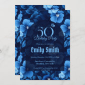 Best Rose Sparkle Happy Birthday Einladung (Vorne/Hinten)