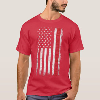 Best Rottie Dad Ever American Flag Rottie Dad Fath T-Shirt