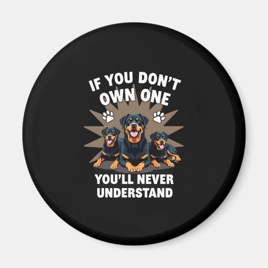 Best Rottweiler Art For Men Women Kids Rottie Rott Magnet (Vorne)