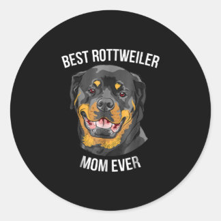 Best Rottweiler Mama Ever Womens Rottie Funny Love Runder Aufkleber