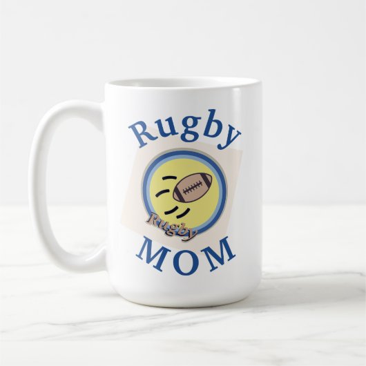 Best "Rugby MAMA" Ever! Muttertag Kaffeetasse (Links)