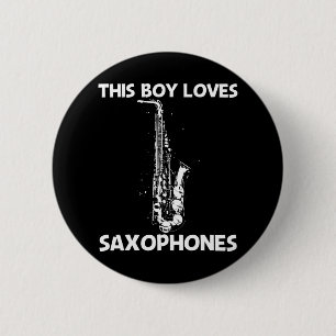 Best Saxophon for Boys Musical Instrument Band Button