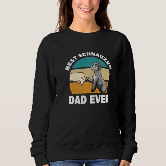 Best Schnauzer Dad Ever - Schnauzer Premium Sweatshirt (Vorderseite)