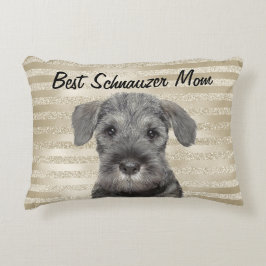 Best Schnauzer Mama Akzent Kissen
