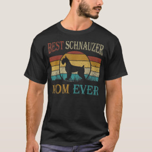 Best Schnauzer Mama Ever Muttertag Vintager Hund T-Shirt