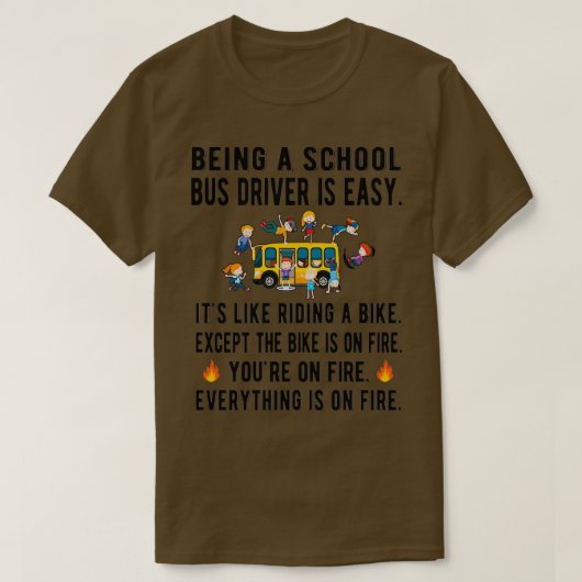 Best School Bus Driver gibt Schulbusfahrt 8 T-Shirt (Design vorne)