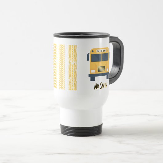 Best School Bus Driver Travel Mug Reisebecher (VorderseiteRechts)