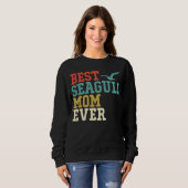 Best SEAGULL Mom Ever  Vintage Retro Sweatshirt (Vorne ganz)