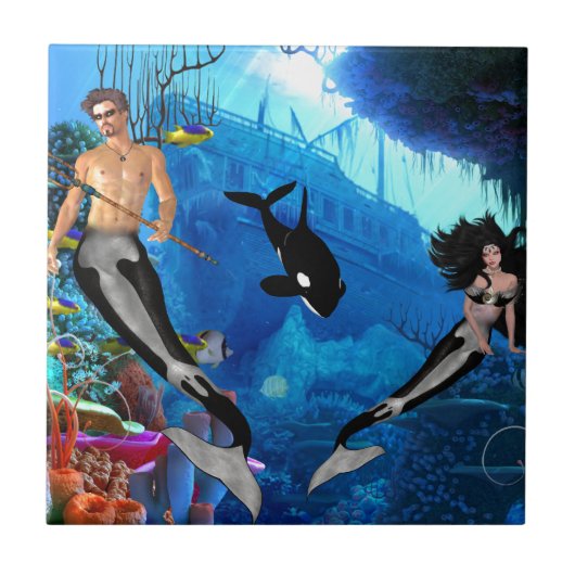 Best Seller Merrow Mermaid Fliese (Vorderseite)