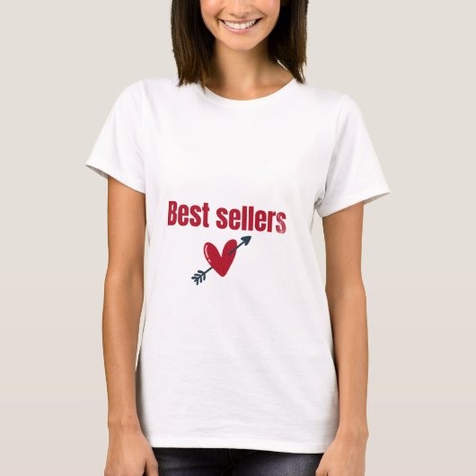 Best Sellers Valentine Heart Arrow T-Shirt (Vorderseite)