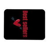 Best Sellers Valentine Heart Arrow T-Shirt Magnet (Horizontal)