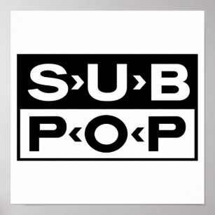 Best SellIing Sub Pop Merchandise Poster