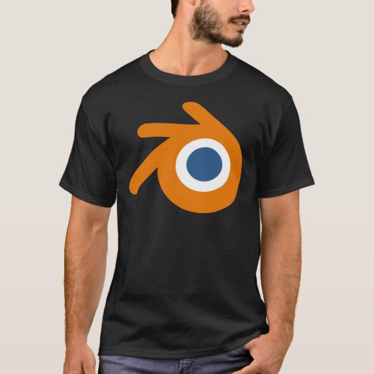 BEST SELLING - Blender LogoMERCHANDISE Wesentliche T-Shirt (Vorderseite)