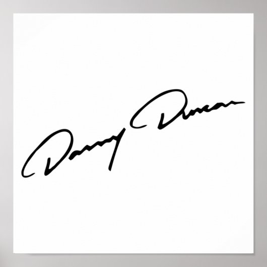 BEST SELLING Danny Duncan Signature Poster (Vorne)