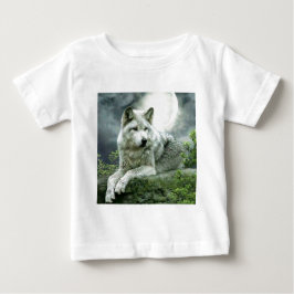 Best Selling Imaginative Wolf Art Illustration Pai Baby T-shirt