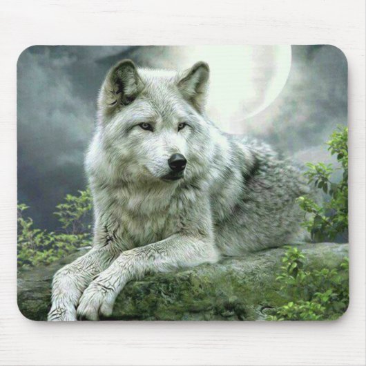 Best Selling Imaginative Wolf Art Illustration Pai Mousepad (Vorne)