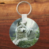Best Selling Imaginative Wolf Art Illustration Pai Schlüsselanhänger (Vorderseite)