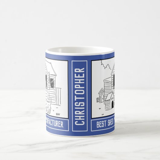Best Shed oder Garden Gebäude Maker mit Namen. Kaffeetasse (Mittel)