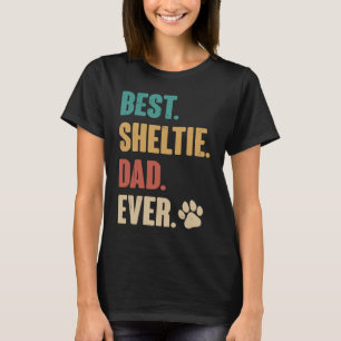 Best Sheltie Vater Shetland Sheepdog Hund T-Shirt