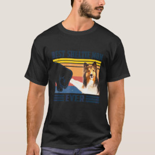 Best Shetland Sheepdog Sheltie Mama Ever Dog Mama T-Shirt