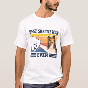 Best Shetland Sheepdog Sheltie Mama Ever Funny Dog T-Shirt