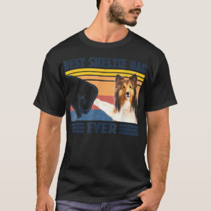 Best Shetland Sheepdog Sheltie Vater jemals Vintag T-Shirt