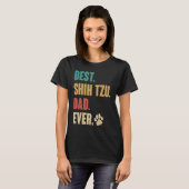 Best Shih Tzu Dad Ever   Shih Tzu Dog T-Shirt (Vorne ganz)