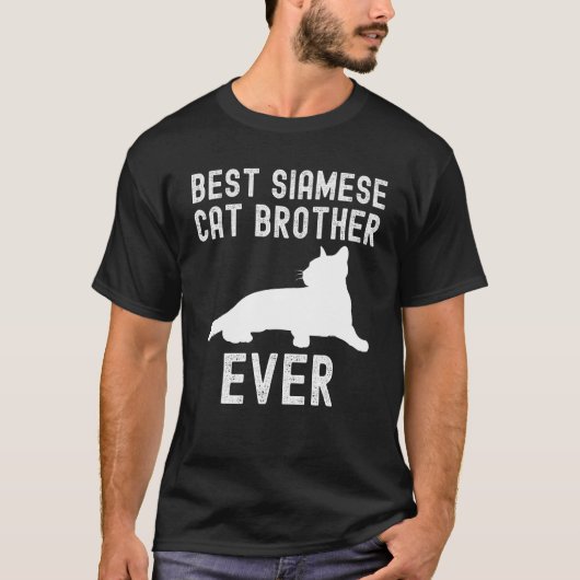 Best Siamese cat brother Ever Father Day T-Shirt (Vorderseite)