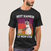 Best Siamese Cat Mom Ever  Cat T-Shirt (Vorderseite)