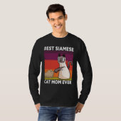 Best Siamese Cat Mom Ever  Cat T-Shirt (Vorne ganz)