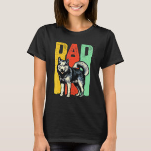 Best Siberian Husky Dad Retro Huskies Dog Pet Owne T-Shirt