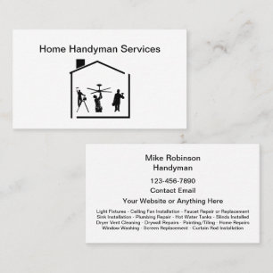 Best Simple Handyman Business Cards Visitenkarte